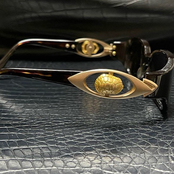 Authentic Kieselstein-Cord Golden Turtle Shell Sunglasses - Picture 6 of 14